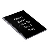 Classy Sassy en een Bit Smart Assy Funny Notitiebo Notitieboek (Rechterzijde)