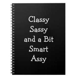 Classy Sassy en een Bit Smart Assy Funny Notitiebo Notitieboek