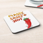 Classy Sassy en Hot Pepper Diva Bier Onderzetter (Linkerzijde)