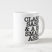 Classy Sassy Funny Quotes Mug (Devant droit)