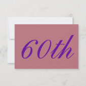 CLASSY & SASSY op 60 RSVP Kaartje (Achterkant)