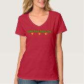 Classy Sayings- Keep Your Bells On V-neck T-shirt (Voorkant)