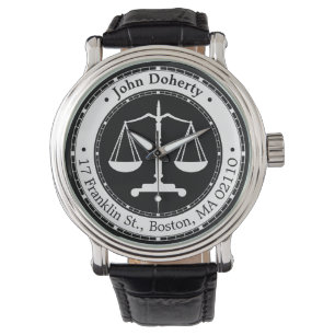 Classy Scales of Justice  Advocaat Horloge