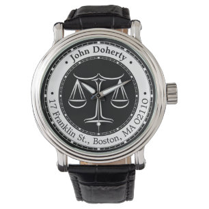 Classy Scales of Justice   Advocaat Horloge