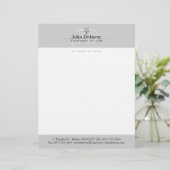 Classy Scales of Justice | Beroepsbeoefenaars Persoonlijk Briefhoofd (Staand voorkant)