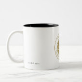 Classy Scales of Justice | Wettelijke vennootschap Tweekleurige Koffiemok (Links)