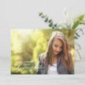 Classy Script 2013 Afstuderen Foto uitnodigen Kaart (Staand voorkant)