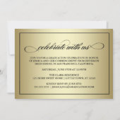 Classy Script 2013 Afstuderen Foto uitnodigen Kaart (Achterkant)