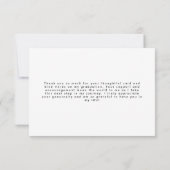 Classy Script Afstuderen-bedankkaart Bedankkaart (Achterkant)