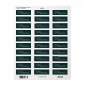Classy Script Afstuderen Return Address Sticker (Full Sheet)
