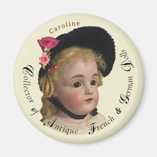 Classy Script Antiek Dolls Collector Magnet Magneet
