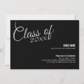 Classy Script Faire-part Party (Dos)