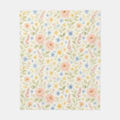 Classy Shabby Chic Franse Floral Art Pattern Fleece Deken (Voorkant)