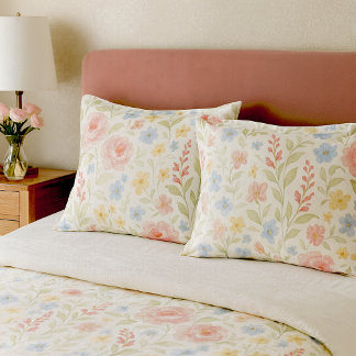 Classy Shabby Chic Franse Floral Art Pattern Kussensloop