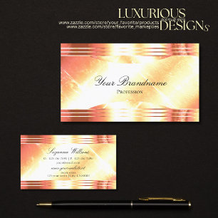 Classy Shimmery Roos Gold Luxe en Elegantie Visitekaartje