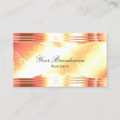 Classy Shimmery Roos Gold met QR Code Luxury Visitekaartje (Voorkant)