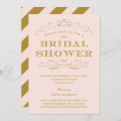 CLASSY SHOWER | BRIDAL SHOWER INVITATION KAART (Voorkant / Achterkant)