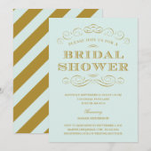 CLASSY SHOWER | BRIDAL SHOWER INVITATION KAART (Voorkant / Achterkant)