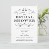 CLASSY SHOWER | BRIDAL SHOWER INVITATION KAART (Staand voorkant)
