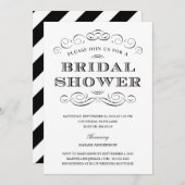 CLASSY SHOWER | BRIDAL SHOWER INVITATION KAART (Voorkant / Achterkant)