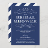 CLASSY SHOWER | BRIDAL SHOWER INVITATION KAART (Voorkant / Achterkant)