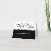 Classy Silver Design - Hartelijk dank voor uw kaar Bedankkaart (Voorkant)