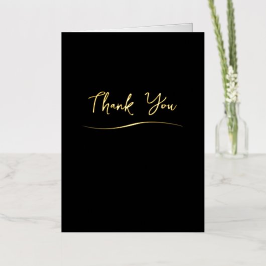 Classy Simple Business Merci Cartes (Fleur)