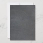 Classy Simple Chalkboard Wedding Kaart (Achterkant)