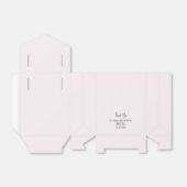 Classy Simple Champagne PInk Wedding Favor Box Bedankdoosjes (Uitgevouwen)