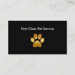 Classy Simple Pet-service Visitekaartje