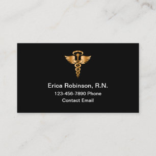 Classy Simple Registered Nurse Angel Visitekaartje