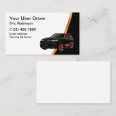 Classy Simple Uber Driver Ride Hailing  Visitekaartje (Voorkant / Achterkant)
