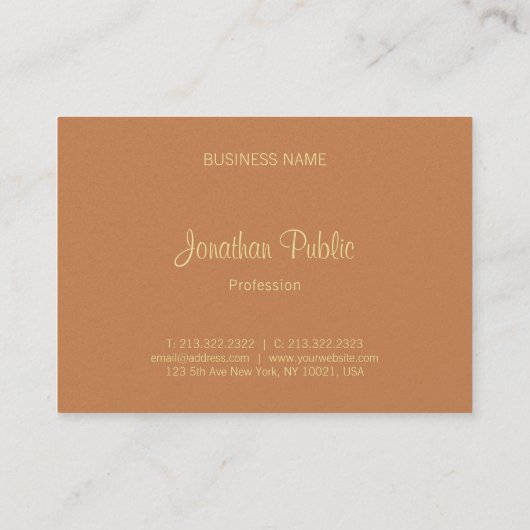 Classy Sjabloon Handwrite Moderne Professional Visitekaartje (Achterkant)