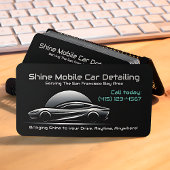 Classy Slanke Mobiele Auto Detailing QR Code URL Visitekaartje