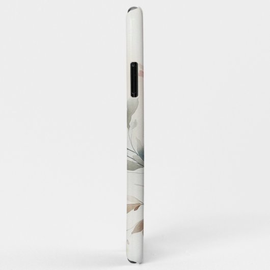 Classy Sophisticated Delicate Waterverf Flowers Case-Mate iPhone Case (Achterkant/rechts)