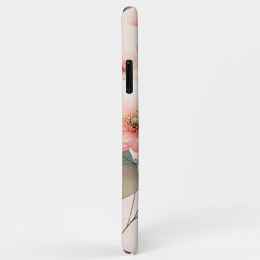 Classy Sophisticated Delicate Waterverf Flowers Case-Mate iPhone Case (Achterkant/rechts)