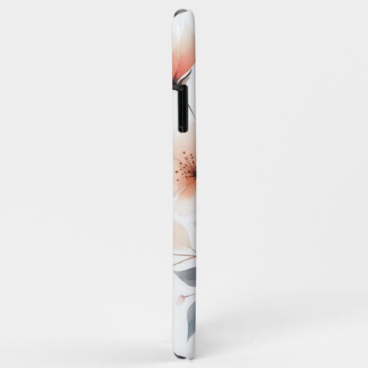 Classy Sophisticated Delicate Waterverf Flowers Case-Mate iPhone Case (Achterkant/rechts)