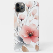 Classy Sophisticated Delicate Waterverf Flowers Case-Mate iPhone Case (Achterkant)
