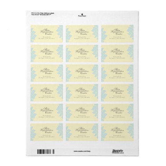 Classy Spa-labels Etiket (Full Sheet)