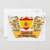 Classy Spaans Briefkaart (Voorkant / Achterkant)