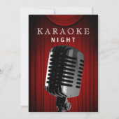 Classy Stage 30th Birthday Karaoke Night Party Kaart (Voorkant)