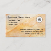 Classy Stone Look Cartes de visite du logo (Devant)