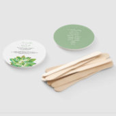 Classy Succulent Wedding Program Fan Handwaaier (Niet-gemonteerd)