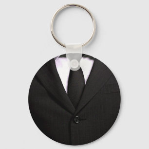 Classy Suit en Black Stropdas Sleutelhanger