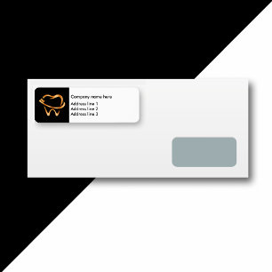 Classy Tandarts Kantoor Retouradres Sticker Label