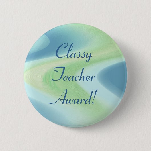Classy Teacher Award! Ronde Button 5,7 Cm (Voorkant)