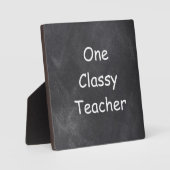 Classy Teacher Chalkboard Design Gift Idee Fotoplaat (Voorkant)