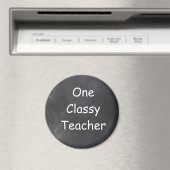 Classy Teacher Chalkboard Design Gift Idee Magneet (Insitu (Vaatwasser))