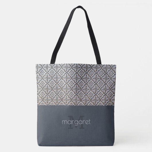 Classy Textured Monogrammed Canvas tas (Voorkant)