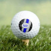Classy Thin Blue Line American Flag Cops Wife Golfballen (Insitu Shirt)